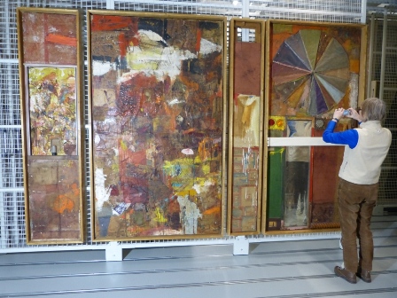 Rauschenberg's Charlene in depot.